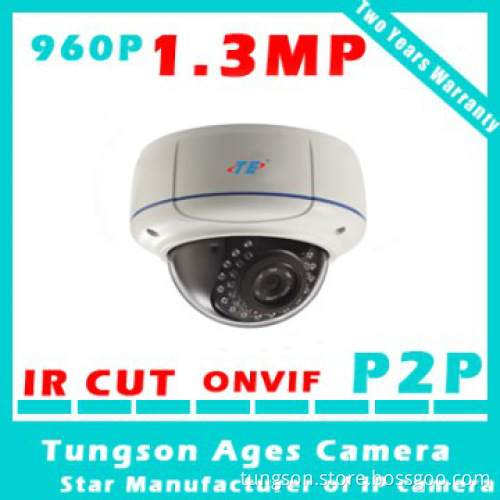 Onvif CMOS Camera 1.3 Megapixel IP Camera 960P CCTV Camera